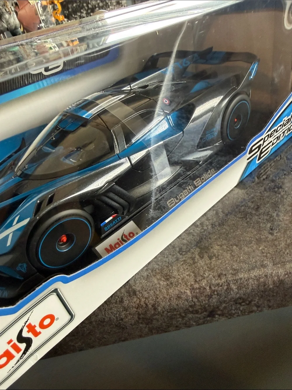 Special Edition Kids Die-Cast Sports Car - Black & Blue